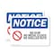 Signmission No Gum No Metal Cleats No Shelled Nuts, 14 in W x Rectangle, Plastic OS-2PACK-NS-P-1014-L-14638 - alternate 1